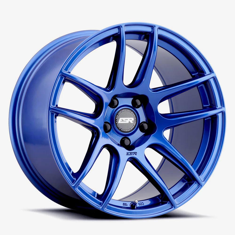 ESR CS8 Gloss Apex Blue Wheels - Customizable 18x9.5 5x108 ET35