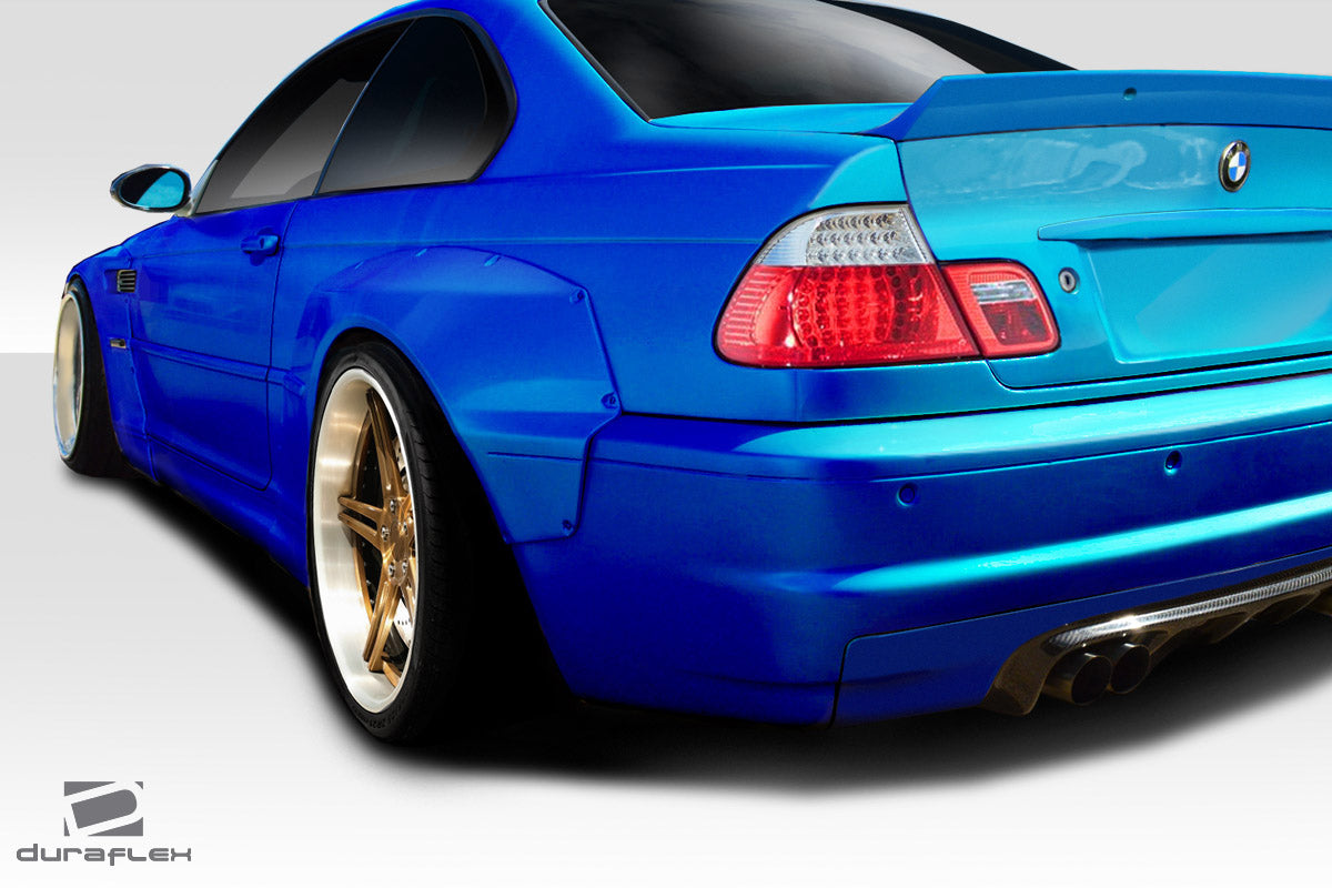 Unleash the Beast: 2001 - 2006 BMW M3 E46 Duraflex Circuit Rear Fender Flares (2 Piece Set)