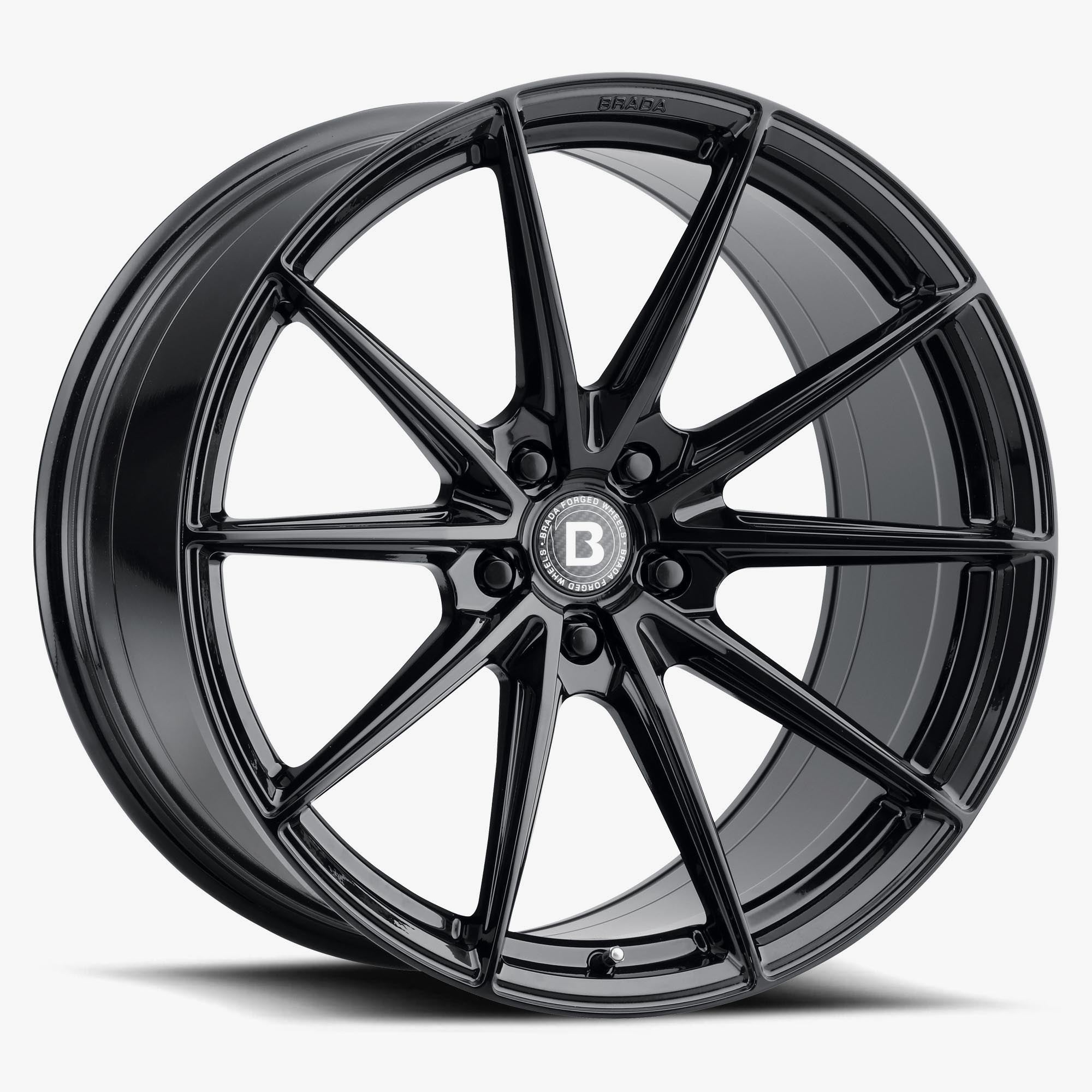 Brada CX1 Gloss Black Custom Wheels - 20x10.5, Custom Drill & Offset