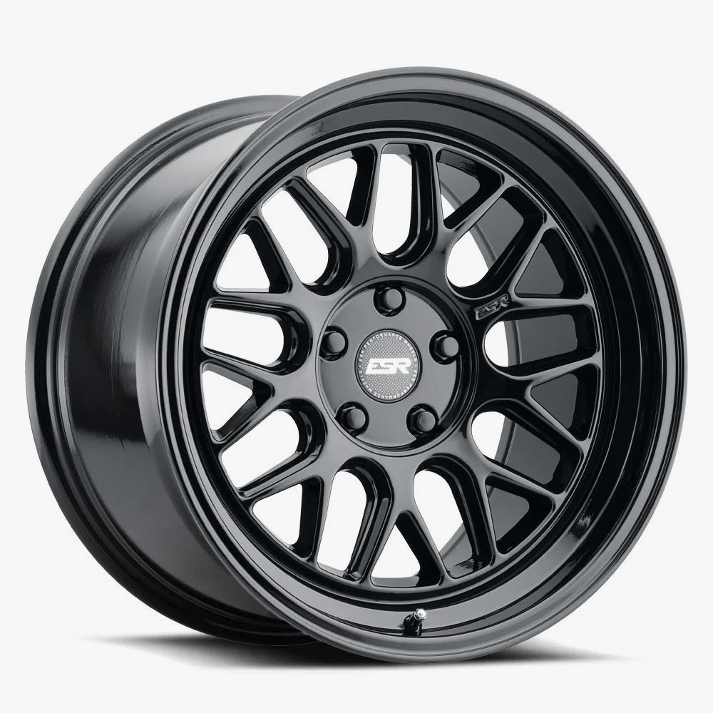 ESR CR1 Gloss Black Wheels - Custom Drill 18x9.5 5x120.6 ET15 - Must-Have for Car Enthusiasts!