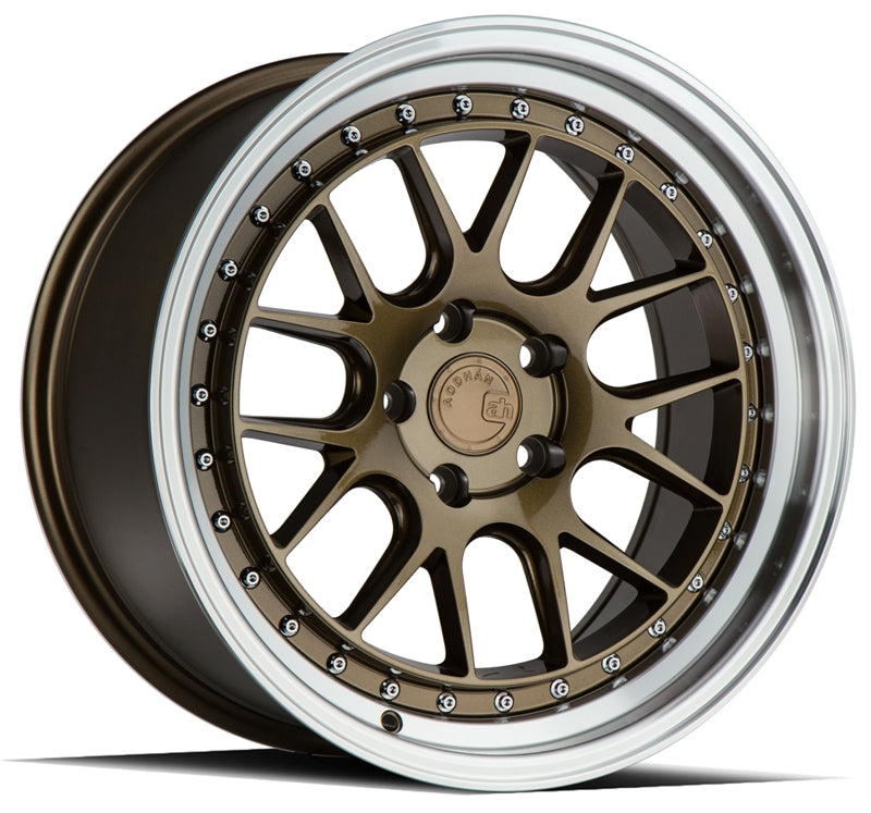 Stunning Aodhan DS06 Wheels - 18x9.5, 5x100, +35 Offset, 73.1 Center Bore, Bronze with Machined Lip