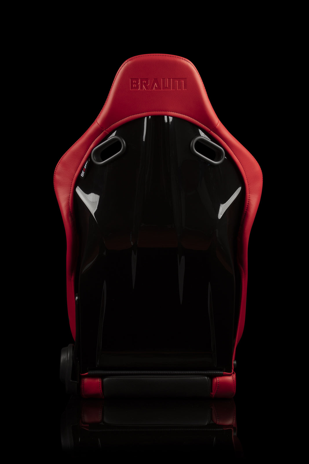 Braum Falcon-S Composite FRP Reclining Seats - Stunning Red with Black Stitching (Pair)