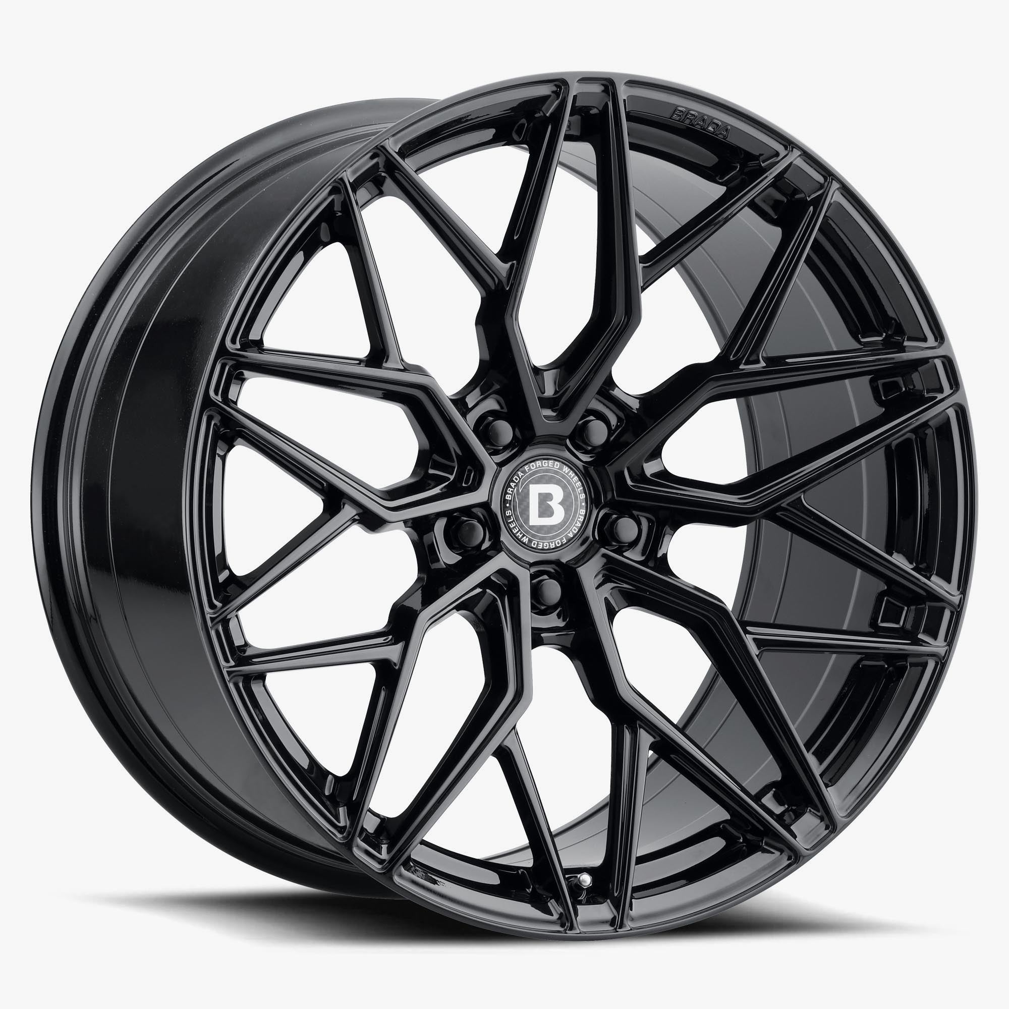 Brada CX3 20x12.0 Gloss Black Custom Drill Wheels - Upgrade Your Ride Now!
