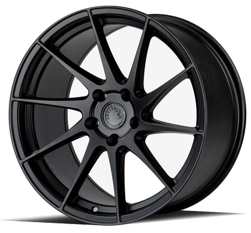 Aodhan AH09 18x8.5 Matte Black Passenger Side Wheels - Stunning and Reliable!
