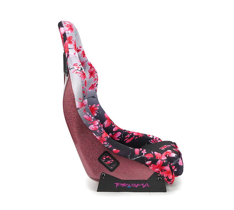 NRG FRP Bucket Seat PRISMA - SAKURA Edition: Vegan Luxury in Pink Pearl (Medium)