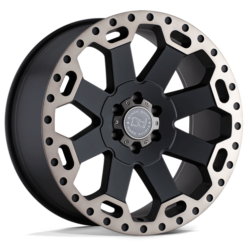 Black Rhino WARLORD 20X9 Matte Black W/ Machined Dark Tint - Aggressive Wheels for Your Ride