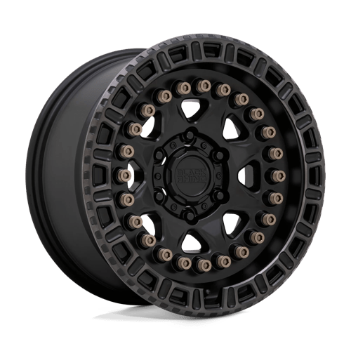 Black Rhino CARBINE 20X9 Wheels - Stunning Matte Black with Machined Tinted Ring & Bronze Bolts
