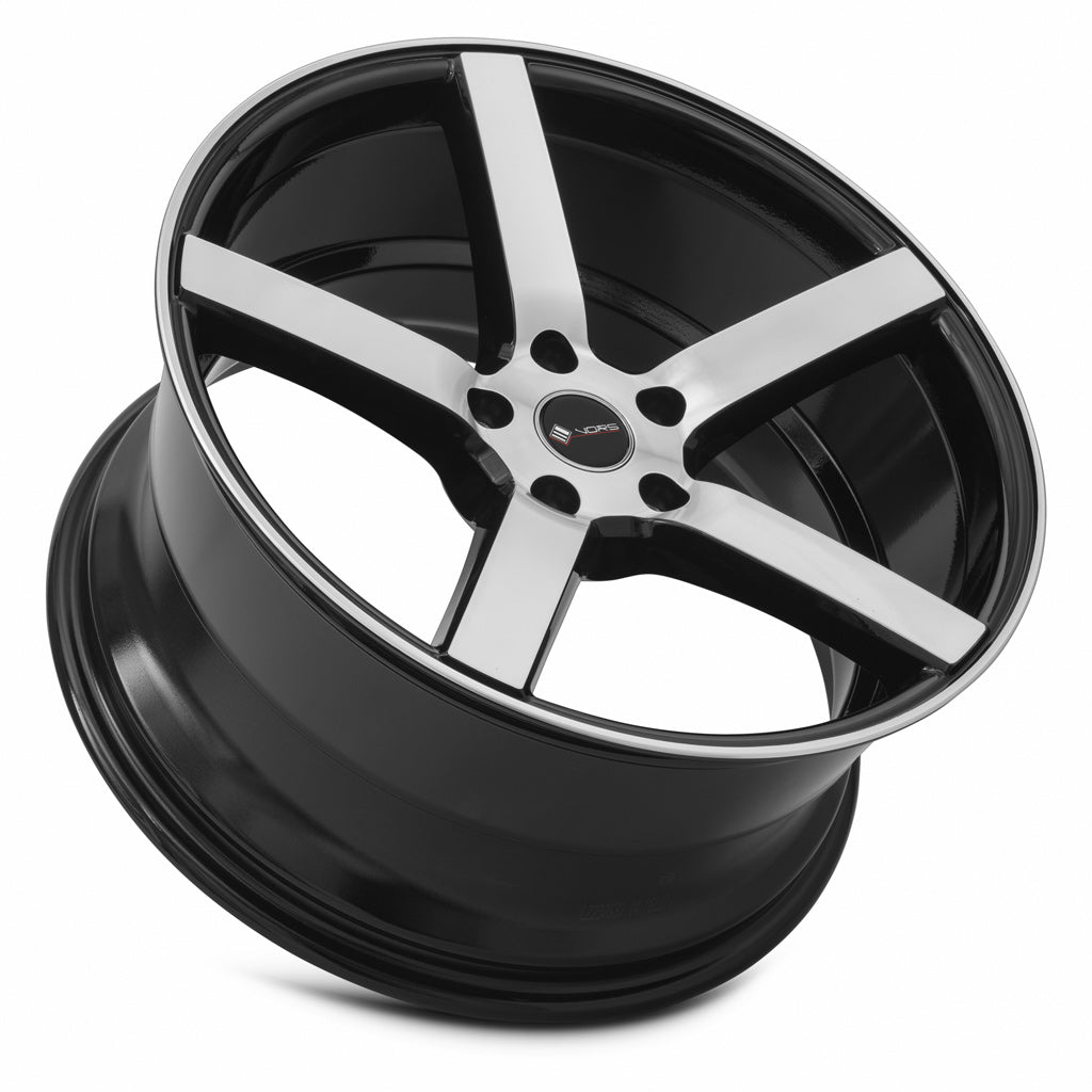 Vors TR5 20x9.5 5x115 Custom Drill ET35 73.1 - Stunning Black Machined Face Wheels