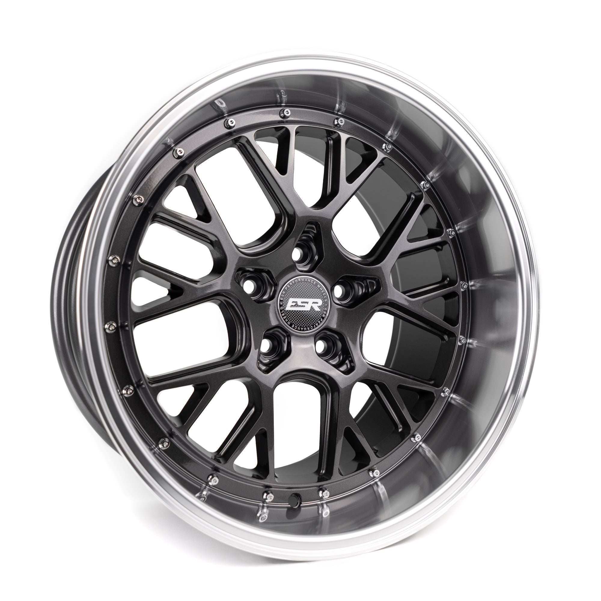 ESR CS11 19x8.5 5x114.3 ET30 Gloss Graphite / Machined Lip - Stunning Wheels for Your Ride!