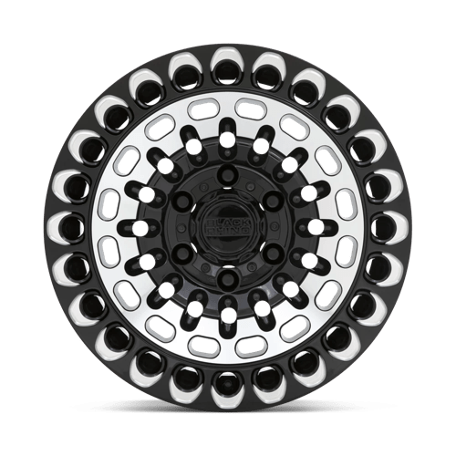 Black Rhino LABYRINTH Wheels - Gloss Black with Machined Face & Milling - Unleash Your Ride!