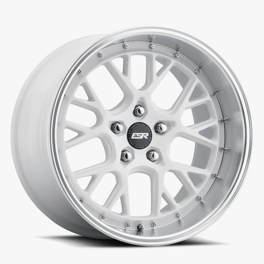 ESR CS11 Gloss White/Machined Lip Wheels - Custom Drill 18x8.5 5x114.3 ET35