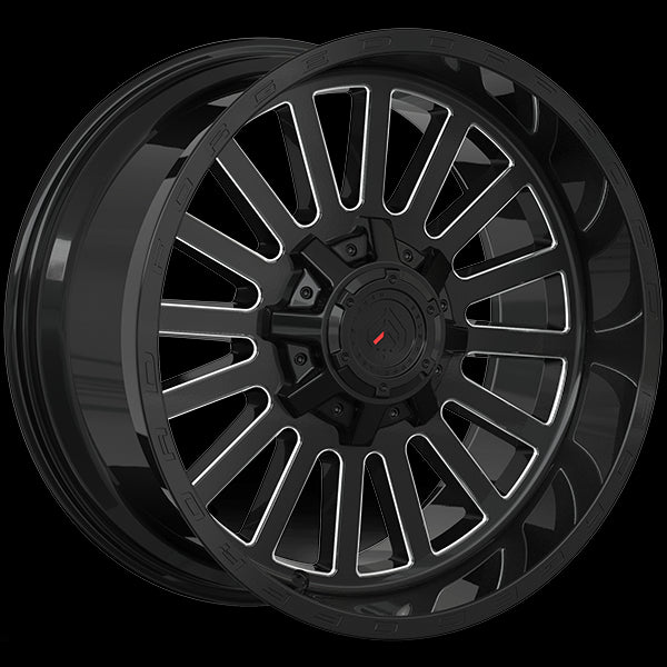 DAI Alloys Forged Wheels XR108 - Gloss Black Milled Edge - Must-Have for Car Enthusiasts!