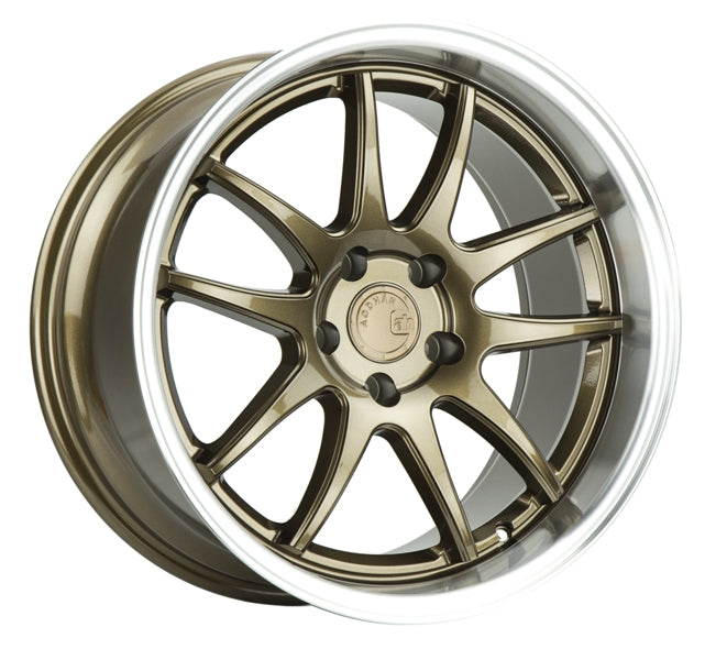 Aodhan DS02 18x9.5 Bronze Wheels with Machined Lip - Stunning Upgrade!