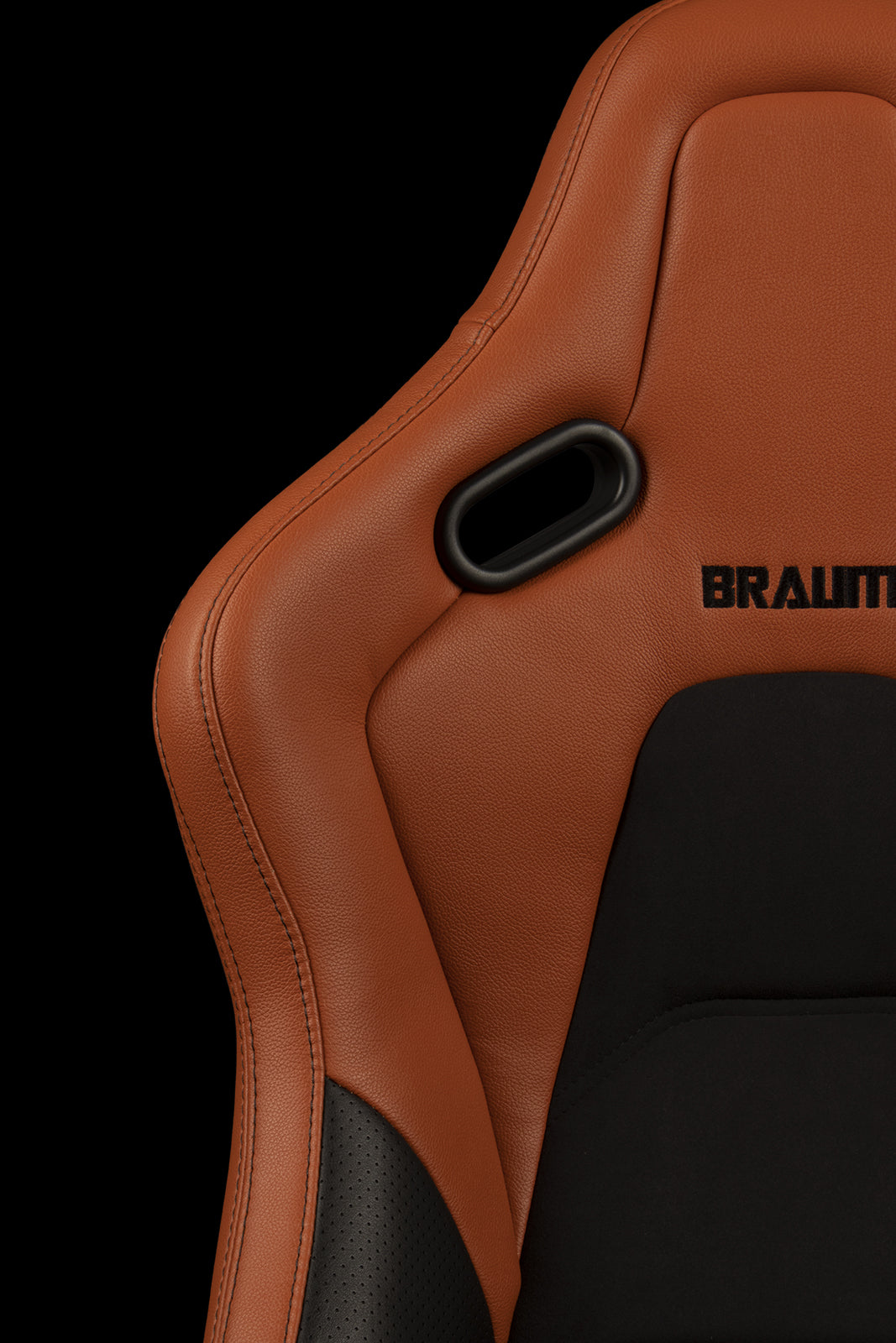 Braum Falcon - S Composite FRP Reclining Seats - British Tan with Black Stitching (Pair) - Luxury for Your Ride!