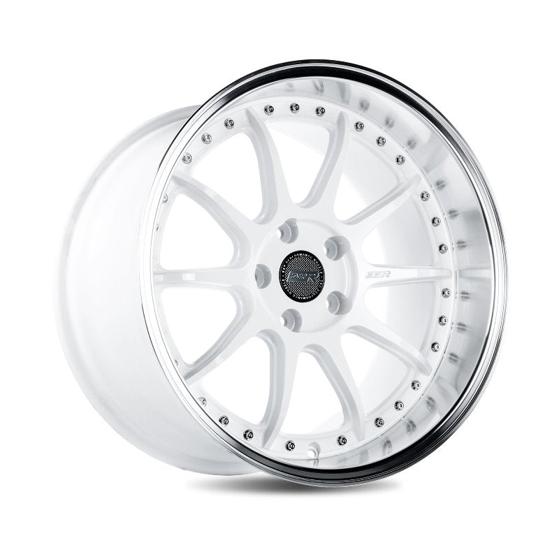ESR CS12 19x10.5 5x114.3 ET22 Gloss White / Machined Lip - Stunning Wheels for Your Ride