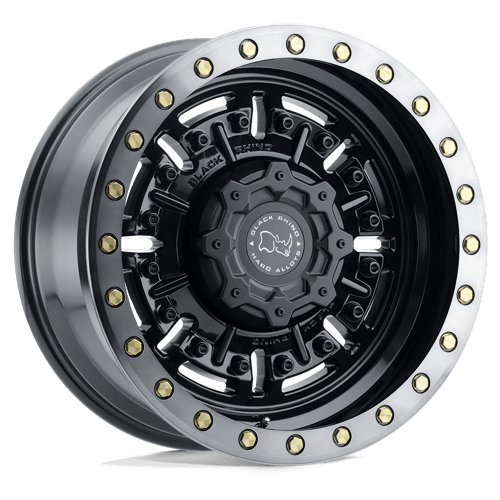 Stunning Black Rhino ABRAMS Wheels - Gloss Gun Black with Machined Dark Tint