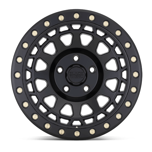 Black Rhino PRIMM Wheels: 17X9 Matte Black with Brass Bolts - Unleash Your Ride's Potential!