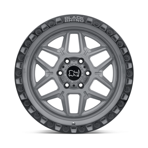 Black Rhino KELSO 18X9 6X139.7 ET-12 112.1 Battleship Gray with Black Ring - Stunning Wheels for Your Ride
