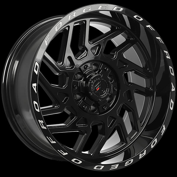 DAI Alloys Forged Wheels XR103 20x10.0 - Gloss Black Milled Lip, 8x180 ET-19 125.1 - Must-Have!