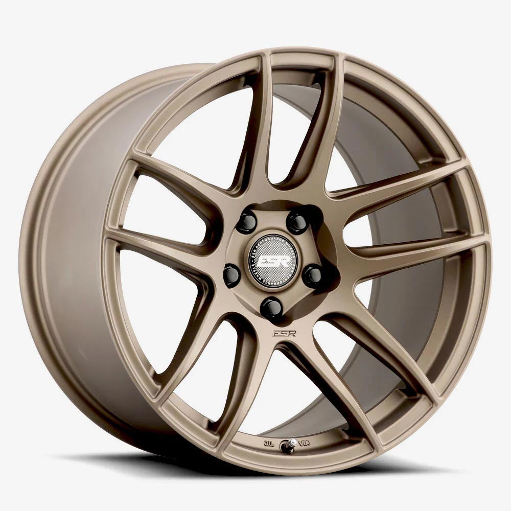 ESR CS8 18x9.5 5x112 (Custom Drill) ET15 Matte Bronze - Stylish Custom Wheels