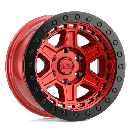 Gorgeous Black Rhino RENO 17X9 Wheels in Candy Red with Black Ring & Bolts - Get Yours Now!