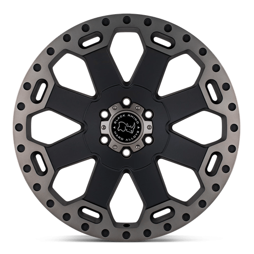 Black Rhino WARLORD 20X9 Matte Black W/ Machined Dark Tint - Aggressive Wheels for Your Ride