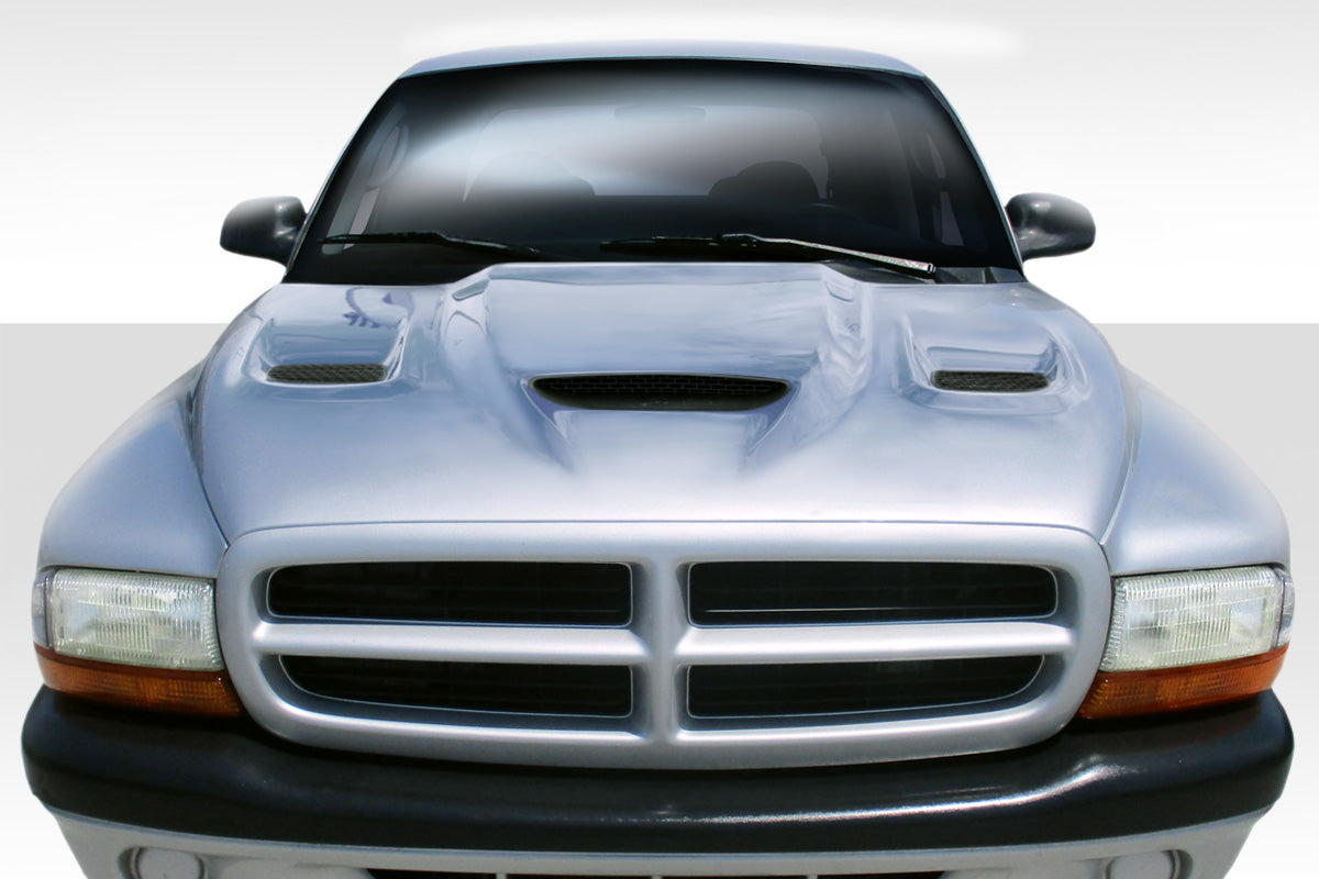 Get the Stunning Hellcat Look! 1997 - 2004 Dodge Dakota & 1998 - 2003 Durango Duraflex One - Piece Hood