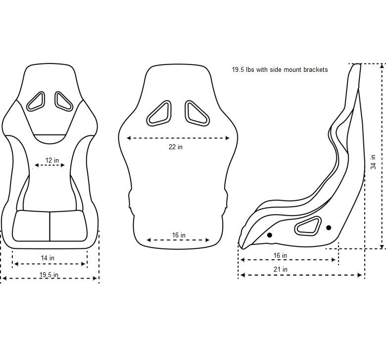 NRG FRP Bucket Seat PRISMA - MEXICALI Edition: Medium Vegan Seat with Stunning Red Pearlized Back